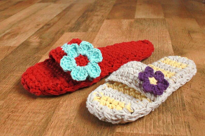 Instant Download Crochet Pattern Pammy Sandals with Flowers image 2