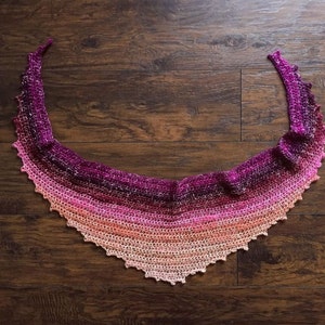 Crochet Shawl Pattern - Coffee Shop Shawl