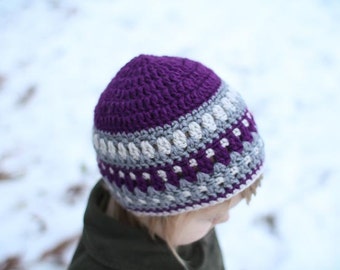 Crochet Hat Pattern - Galilee Hat Pattern (Newborn to Adult)