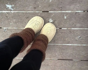 Crochet Pattern - Audrey Boots (Adult Sizes)