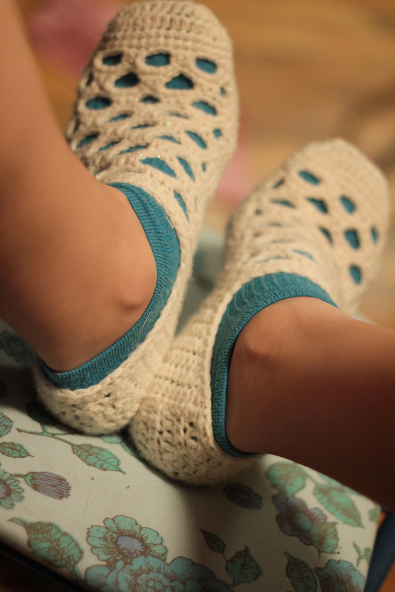 Instant Download Crochet Pattern Lola Slippers Sizes Youth 11 Woman 12 image 5