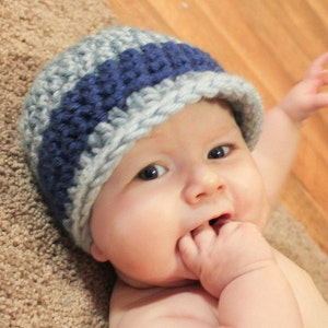 Crochet Hat Pattern - Super Easy Cloche Brim Hat (Baby - Adult)