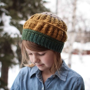 Crochet Hat Pattern Chanterelle Beanie image 2