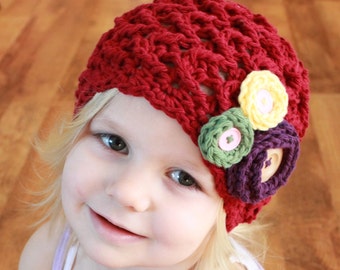 Instant Download - Crochet Pattern - Elise Hat (Baby - Adult)