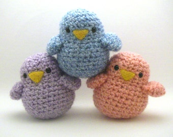 Crochet  Toy Pattern - Fat Birdy