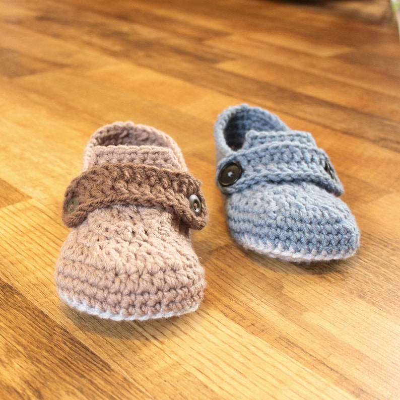 Crochet Mens Slipper Pattern Opa Slippers Child/Men sizes: 1-13 image 2