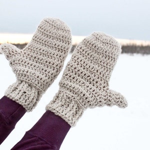 Instant Download Crochet Pattern Cable Mittens and Cowl Adult size image 3