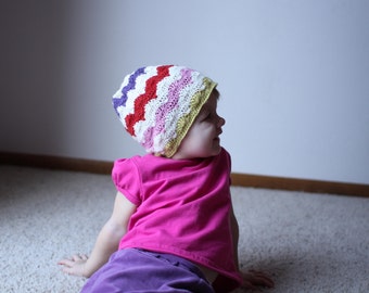 Instant Download - Crochet Pattern - Happy Hats (Newborn to Adult)