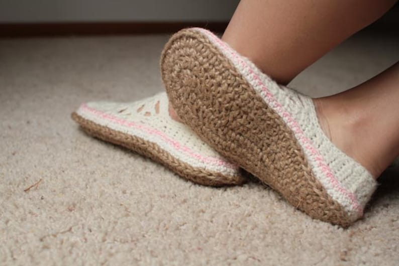 Crochet Pattern Jute Soles in 14 sizes Toddler up to Men Crochet Pattern Jute Soles in 14 sizes Toddler up to Men