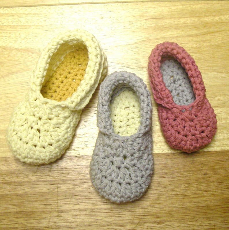 Instant Download Crochet Pattern Toddler Child Slippers Etsy