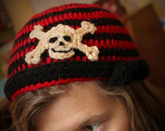 Instant Download - Crochet Pattern - Chris's Skull Cap  (Newborn to Adult)