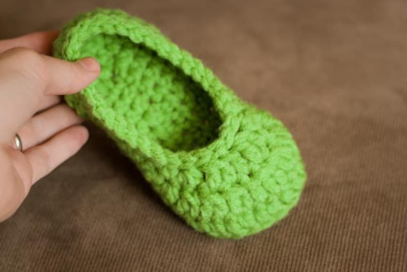 Crochet Slipper Pattern Baby Booties Child Slippers Little Etsy