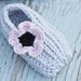 Crochet Pattern Knit Look Slippers newborn to Child Size 12 - Etsy