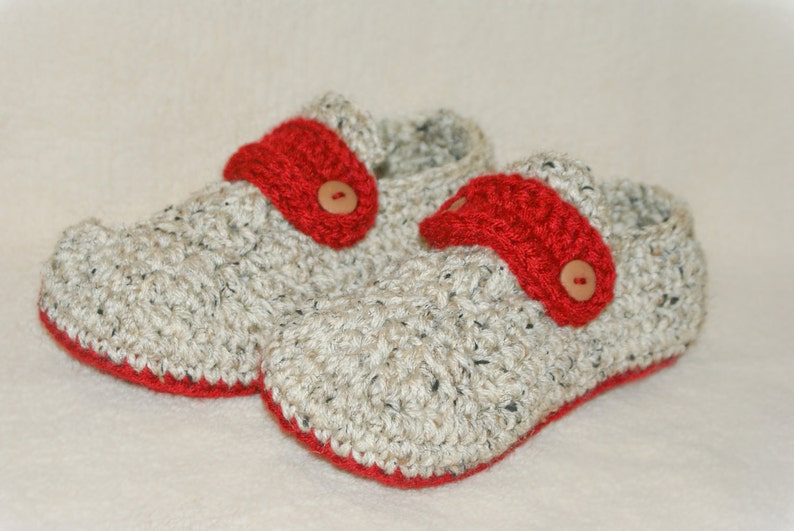 Crochet Mens Slipper Pattern Opa Slippers Child/Men sizes: 1-13 image 5