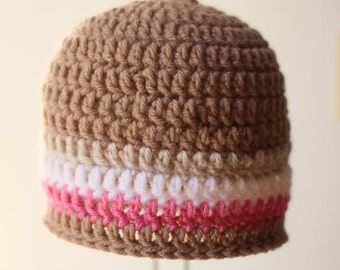 Crochet Hat Pattern - Seamless DC Hat (all sizes)