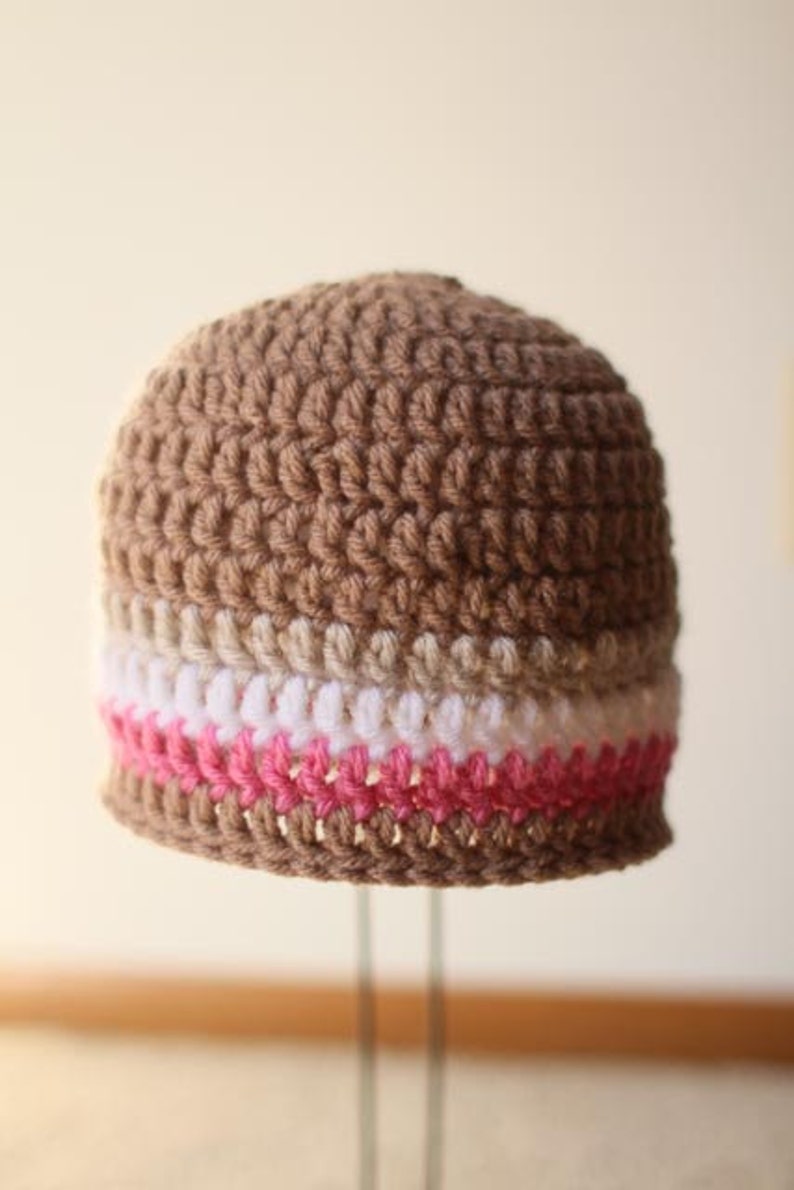 Crochet Hat Pattern Seamless DC Hat all sizes image 1