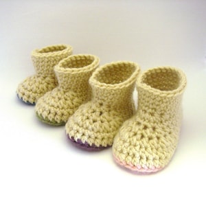 Crochet Pattern - Booties - Warm Winter Booties (Newborn - 2yrs)