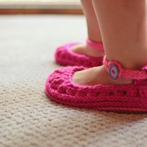 Crochet Slipper Pattern Molly Summer Slippers Child slippers adult slippers image 4