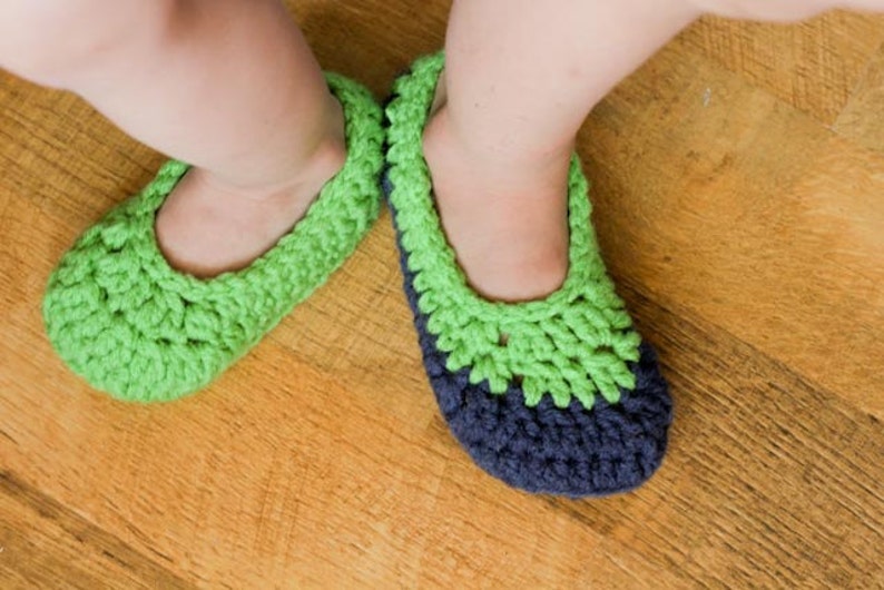 Crochet Slipper Pattern Baby Booties Child Slippers Little Etsy