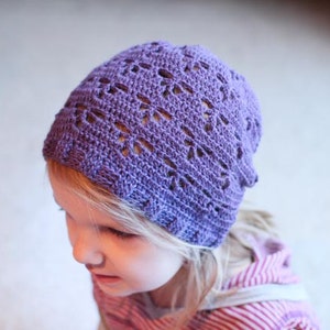 Crochet Hat Pattern Dragonfly Slouch Hat Baby-Adult image 4