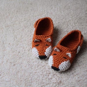 Instant Download Crochet Pattern Fox Slippers Child to Woman size 12 image 4