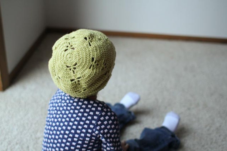 Crochet Hat Pattern Dragonfly Slouch Hat Baby-Adult image 3