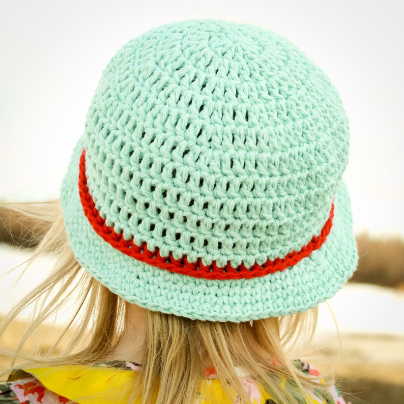 Instant Download Crochet Pattern Sunhat for him or her with Flower image 4