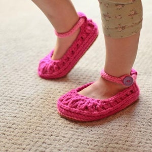 Crochet Slipper Pattern Molly Summer Slippers Child slippers adult slippers image 2