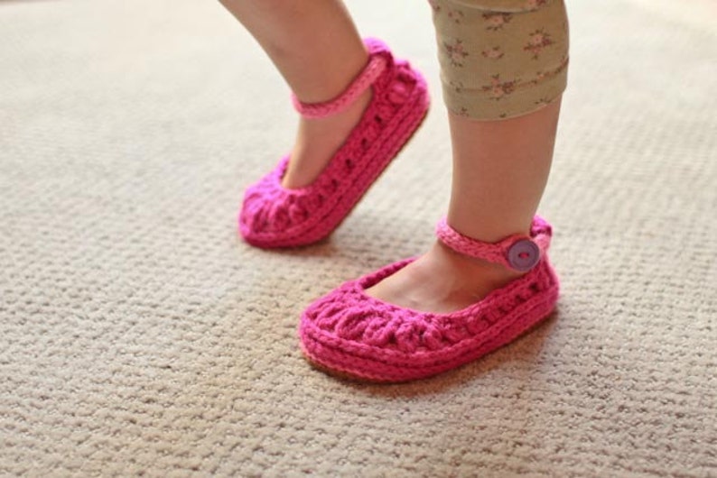 Crochet Slipper Pattern Molly Summer Slippers Child slippers adult slippers image 2