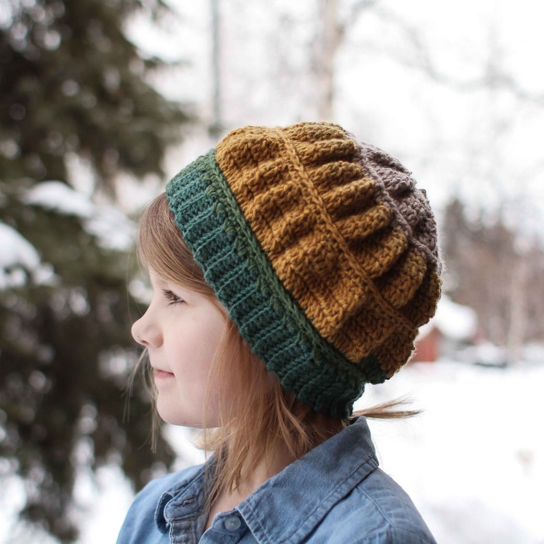 Crochet Hat Pattern Chanterelle Beanie image 1