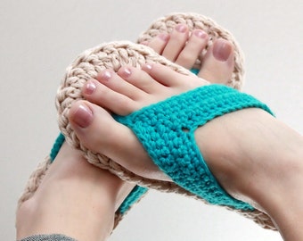 Crochet Pattern - Flip Flops (Child to Adult sizes 3-10)