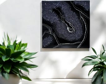 Epoxy Resin Wall Art ,Modern Large Wall Art, Unique House Warming Gift, Abstract Inspired Resin Artwork