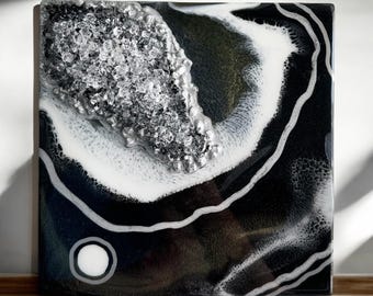 Epoxy Resin Wall Art ,Modern Large Wall Art, Unique House Warming Gift, Abstract Inspired Resin Artwork