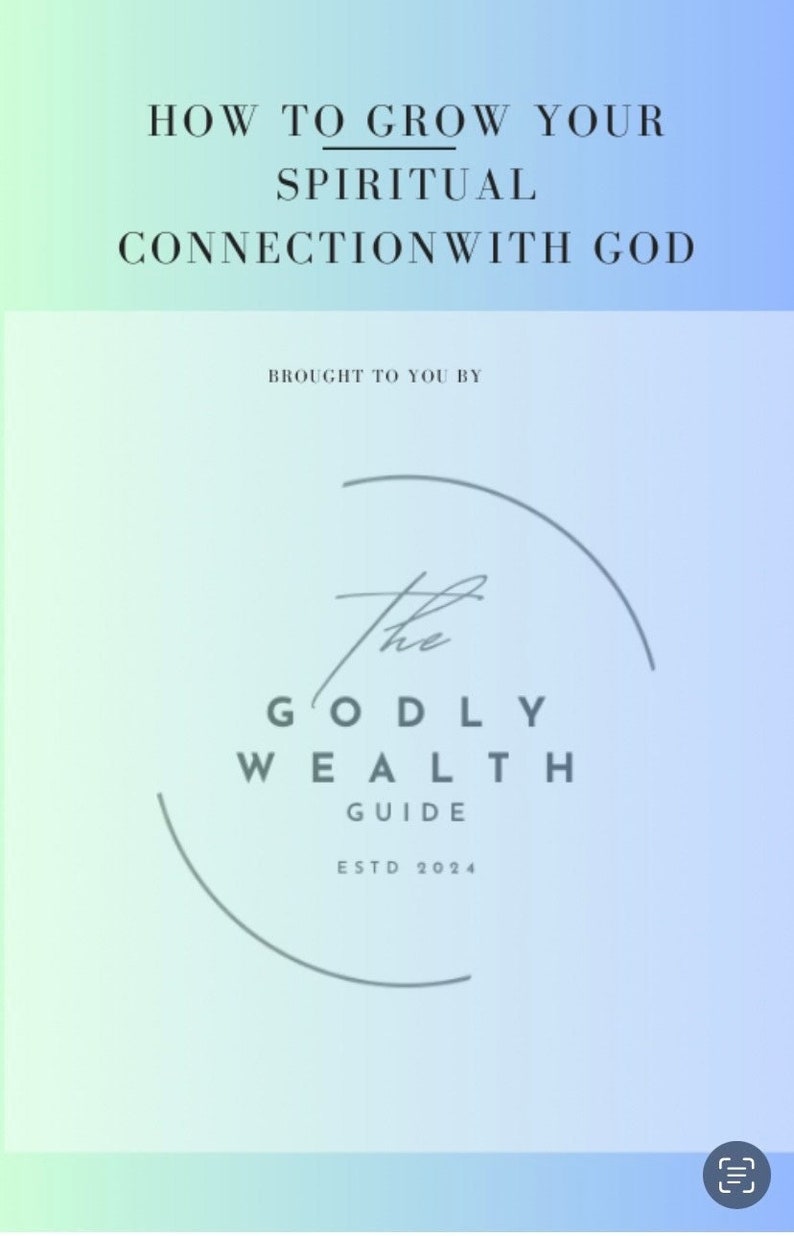 A Faith-based Spiritual E-book guide on  growing an organic relationship with God.