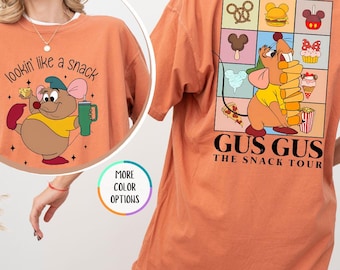 Comfort Colors® Disney Looking Like A Snack Shirt, Gus Gus Shirt, Disney Snacks Gift, Mickey Food Lover Tee, Disneyland Family Matching Gift