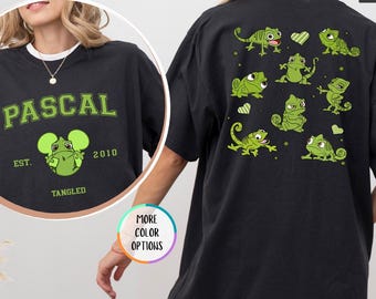 Comfort Colors® Disney Tangled Pascal Shirt, Rapunzel Princess, Funny Pascal Woman Gift, Disney Princess Girls Shirt, Disneyland Family Trip
