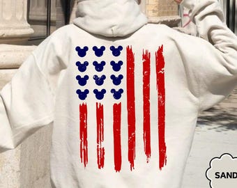 Disney 4th Of July Sweatshirt, 4th Of July Mickey and Friends Gift, Independence Day Hoodie, Patriotic Day Gift, Funny Disney Vacation Sweat