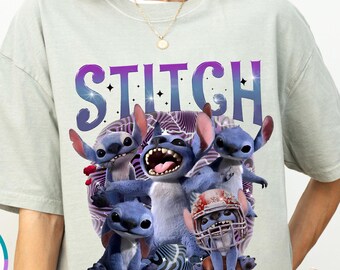 Comfort Colors® Disney Stitch Shirt, Checkered Stitch Gift, Stitch Lover Shirt, Lilo and Stitch, Disney Girls Trip Shirt, Disney Woman Shirt