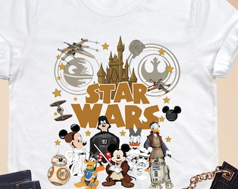 Disney Star Wars Shirt, Mickey And Friends Star Wars Tee, Disney Family Trip, Star Wars Kids Gift, Disney Toddler Shirt, Disney Lover Gift