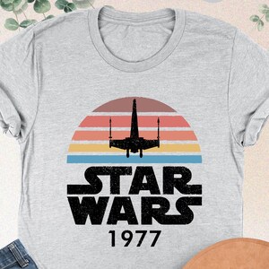 Disney Star Wars 1977 Shirt, Retro Star Wars Shirt, Star Wars Lover Gift, Galaxy&#39;s Edge Tee, Disney Vacation Shirt, Star Wars Fan Gift