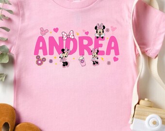 Disney Minnie Birthday Shirt, Custom Minnie Mouse Tee, Birthday Kids Gift, Disney Toddler Shirt, Birthday Party Girl Gift, Disney Lover Gift