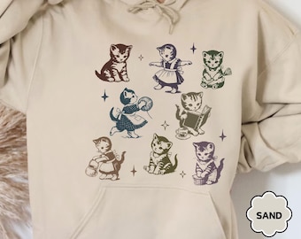 Cat Mom Sweatshirt, Funny Cat  Hoodie, Cat Lover Sweatshirt, Animal Lover Gift, Woman Animal Sweat, Pet Lover Gift, Cute Kitten Sweatshirt