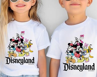 Disney Mickey Mouse Shirt, Mickey and Friends, Disney Castle Gift, Toddler Trip Shirt, Kids Birthday Tee, Summer Vibes, Disneyland Vacation