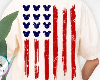 Comfort Colors® Disney 4th Of July Shirt, Mickey and Friends 4th Of July Gift, Independence Day Shirt, Patriotic Day Shirt, Disney Trip Tee