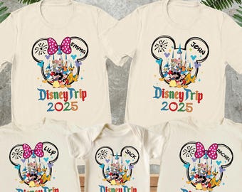Custom Disney Family Trip Shirt, Family Trip 2025 Gift, Disney Vacation, Family Matching Shirt, Funny Family Trip Shirt, Disney Lover Gift