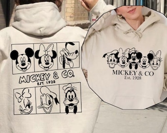 Mickey And Friends Sweatshirt, Disney Hoodie, Mickey & Co, Disneyland Besties Gift, Girls Trip Sweat, Family Vacation, Disney Lover Gift