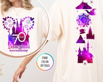 Comfort Colors® Disneyland 70th Anniversary Shirt, Resort 70th Anniversary Gift, Disney Castle Tee, Disney Lover Gift, Funny Girls Trip Tee