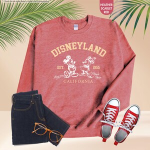 Disneyland Vacation Sweatshirt, Disney Mickey Minnie Gift, Disney Lover Hoodie, Family Trip Gift, Funny Girls Sweatshirt, Cute Couple Hoodie image 13