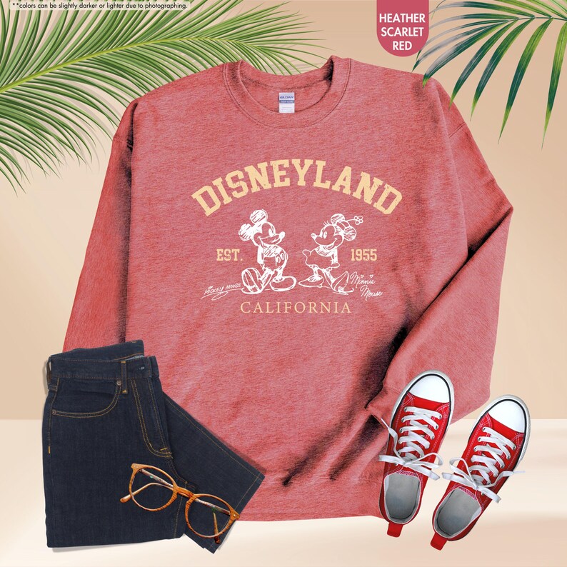 Disneyland Vacation Sweatshirt, Disney Mickey Minnie Gift, Disney Lover Hoodie, Family Trip Gift, Funny Girls Sweatshirt, Cute Couple Hoodie image 13