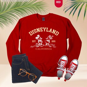 Disneyland Vacation Sweatshirt, Disney Mickey Minnie Gift, Disney Lover Hoodie, Family Trip Gift, Funny Girls Sweatshirt, Cute Couple Hoodie image 12